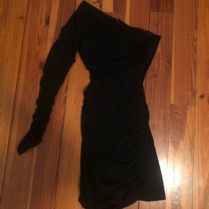 Black form fitting dress
